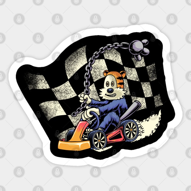 Liberation for Hobbes racing car Sticker by inhistime5783